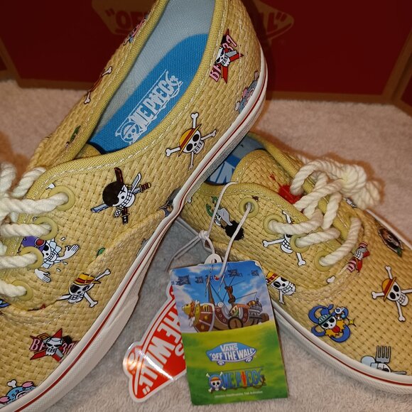 Vans Men's 3.5/Women's 5 One Piece x Authentic 'Straw Hat' VN0A5JMPKKK - Picture 11 of 15